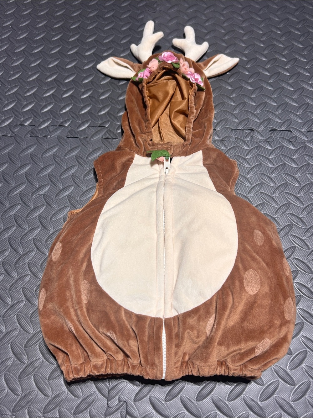 Infant Deer Zip-Up Halloween Costume